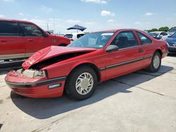 Salvage cars for sale at Grand Prairie, TX auction: 1990 Ford Thunderbird LX