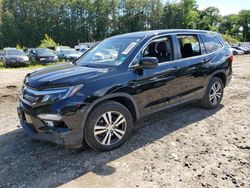 Salvage cars for sale at North Billerica, MA auction: 2018 Honda Pilot EXL