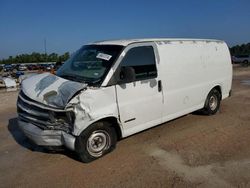 Salvage trucks for sale at Houston, TX auction: 2002 Chevrolet Express G1500