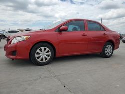 Salvage cars for sale from Copart Grand Prairie, TX: 2010 Toyota Corolla Base