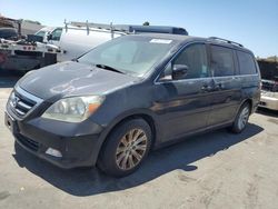 Salvage cars for sale at Hayward, CA auction: 2007 Honda Odyssey Touring