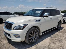 Salvage cars for sale at Houston, TX auction: 2017 Infiniti QX80 Base