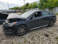 Salvage cars for sale at Franklin, WI auction: 2017 Hyundai Sonata Sport