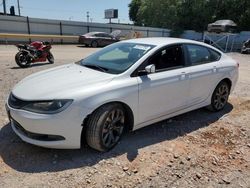 Salvage cars for sale at Oklahoma City, OK auction: 2015 Chrysler 200 S