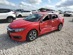 Salvage cars for sale at Taylor, TX auction: 2016 Honda Civic LX