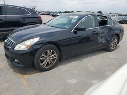 Salvage cars for sale at Grand Prairie, TX auction: 2012 Infiniti G25 Base