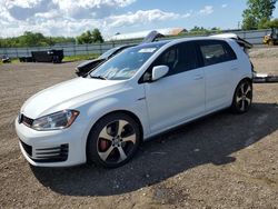 Volkswagen gti salvage cars for sale: 2015 Volkswagen GTI