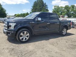 Salvage cars for sale at Finksburg, MD auction: 2015 Ford F150 Supercrew