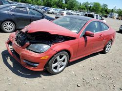 Salvage cars for sale at Marlboro, NY auction: 2015 Mercedes-Benz C 250