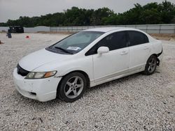 Salvage cars for sale from Copart New Braunfels, TX: 2010 Honda Civic LX
