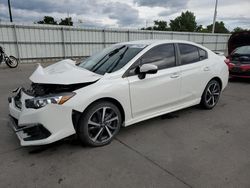 Salvage cars for sale at Littleton, CO auction: 2020 Subaru Impreza Sport