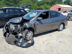 Salvage cars for sale at Mendon, MA auction: 2017 Nissan Versa S