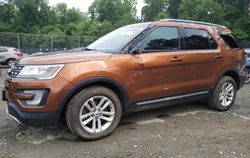 Salvage cars for sale at Waldorf, MD auction: 2017 Ford Explorer XLT