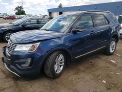 Ford Explorer xlt salvage cars for sale: 2017 Ford Explorer XLT