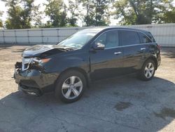 Salvage cars for sale at West Mifflin, PA auction: 2010 Acura MDX Technology