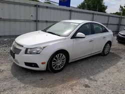 Chevrolet salvage cars for sale: 2012 Chevrolet Cruze ECO