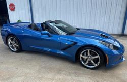 Salvage cars for sale at Houston, TX auction: 2014 Chevrolet Corvette Stingray 2LT