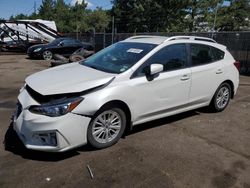 Subaru salvage cars for sale: 2017 Subaru Impreza Premium Plus