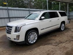 Salvage cars for sale at Austell, GA auction: 2015 Cadillac Escalade ESV Premium