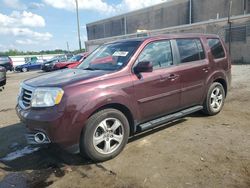 Salvage cars for sale at Fredericksburg, VA auction: 2012 Honda Pilot EXL