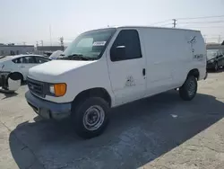 Salvage cars for sale from Copart Sun Valley, CA: 2005 Ford Econoline E350 Super Duty Van