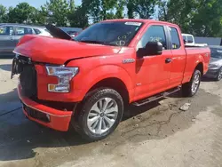 Salvage cars for sale at Bridgeton, MO auction: 2017 Ford F150 Super Cab