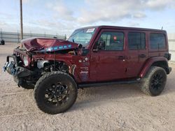 Vehiculos salvage en venta de Copart Andrews, TX: 2021 Jeep Wrangler Unlimited Sahara 4XE