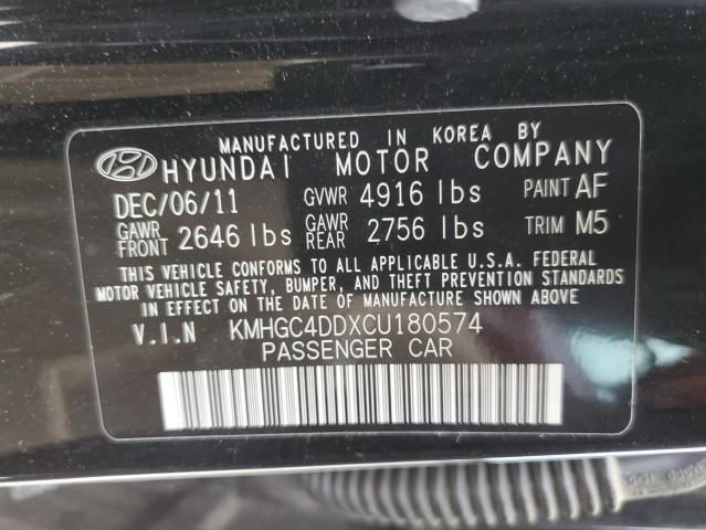 2012 Hyundai Genesis 3.8L