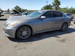 Salvage cars for sale at San Martin, CA auction: 2007 Infiniti G35