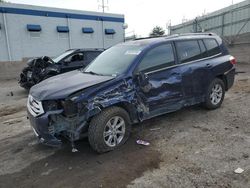 Toyota Highlander salvage cars for sale: 2012 Toyota Highlander Base