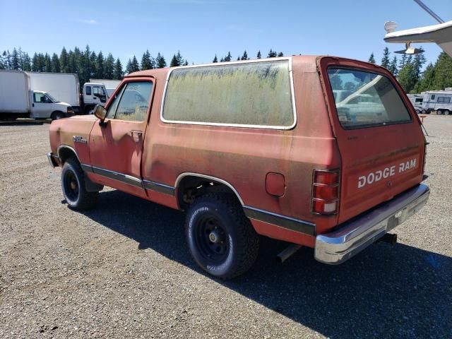 1986 Dodge Ramcharger AW-100