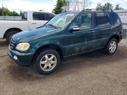 Salvage cars for sale at Bowmanville, ON auction: 2002 Mercedes-Benz ML 500