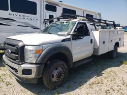 Salvage trucks for sale at Dyer, IN auction: 2014 Ford F450 Super Duty