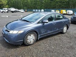 Honda Civic Hybrid Vehiculos salvage en venta: 2007 Honda Civic Hybrid