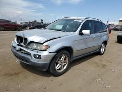 Salvage cars for sale at Brighton, CO auction: 2004 BMW X5 4.4I