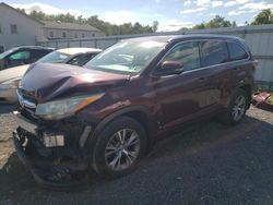 Salvage cars for sale at York Haven, PA auction: 2015 Toyota Highlander XLE