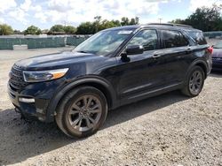 Salvage cars for sale at Riverview, FL auction: 2022 Ford Explorer XLT