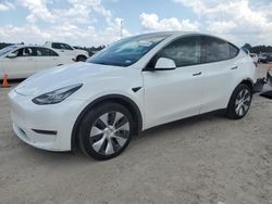 Salvage cars for sale at Houston, TX auction: 2022 Tesla Model Y