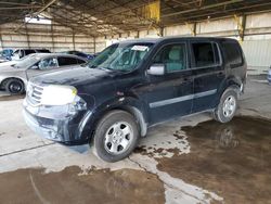 Salvage cars for sale at auction: 2012 Honda Pilot LX