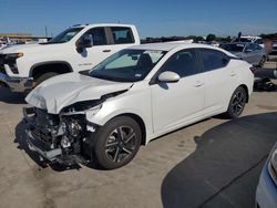 Salvage cars for sale at Grand Prairie, TX auction: 2024 Nissan Sentra SV