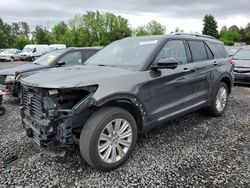 Salvage cars for sale at Portland, OR auction: 2020 Ford Explorer Limited