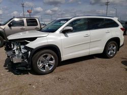 Toyota Highlander Limited Vehiculos salvage en venta: 2019 Toyota Highlander Limited