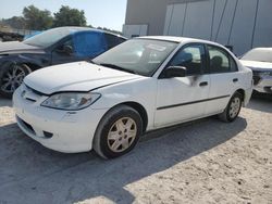 Honda Civic salvage cars for sale: 2004 Honda Civic DX VP