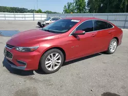 Chevrolet salvage cars for sale: 2016 Chevrolet Malibu LT