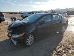 Salvage cars for sale from Copart Houston, TX: 2012 Honda Civic EX