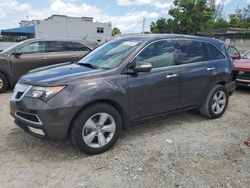 Salvage cars for sale at Opa Locka, FL auction: 2010 Acura MDX Technology