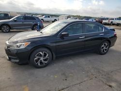 Salvage cars for sale at Grand Prairie, TX auction: 2017 Honda Accord LX