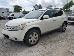 Salvage cars for sale at Opa Locka, FL auction: 2006 Nissan Murano SL