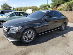 Salvage cars for sale at San Martin, CA auction: 2016 Mercedes-Benz C300