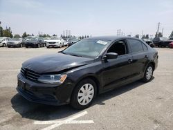 Salvage cars for sale at Rancho Cucamonga, CA auction: 2016 Volkswagen Jetta S